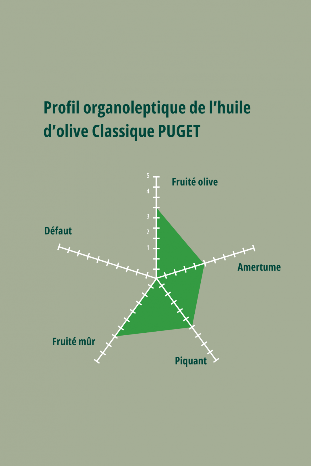 profil organoleptique de l'huile d'olive Classique PUGET