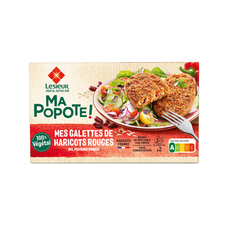 Galettes de haricots rouges & riz Lesieur Ma Popote